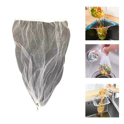 Fine Mesh Sink Filter 50Pcs/100PCS Disposable Kitchen Sewer Garbage Bag Anti Clogging Strainer Drain Hole Net For Meal Residue
