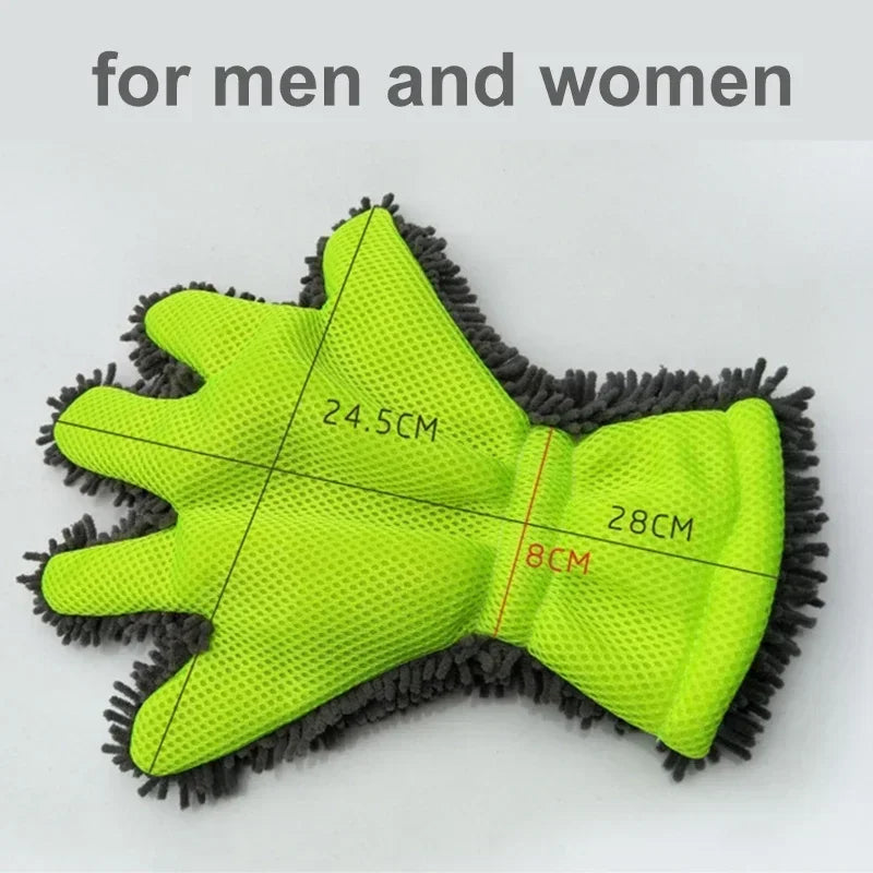 1/2Pcs Ultra-Luxury Microfiber Car Wash Gloves Car Cleaning Tool Home Use Multi-function Cleaning Brush Detailing Washing Gloves