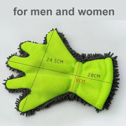 1/2Pcs Ultra-Luxury Microfiber Car Wash Gloves Car Cleaning Tool Home Use Multi-function Cleaning Brush Detailing Washing Gloves