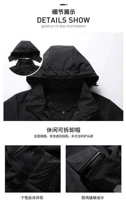 Camping Jacket Coats Men Water & Windproof Windbreaker Jacket Male Hiking Clothing Jacket Man Tops Fishing Wearing Free Shipping
