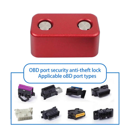 OBD2 Port Anti-Theft Lockout Tool for Cars/SUVs/Trucks obd2 Lock Anti Theft Protector Red OBD Port Protector