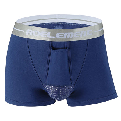 Bullet Separation Underwear Men's Ventilated and Breathable Summer Dry Underwear Ice Silk Pouch Ice Health Boxer Briefs