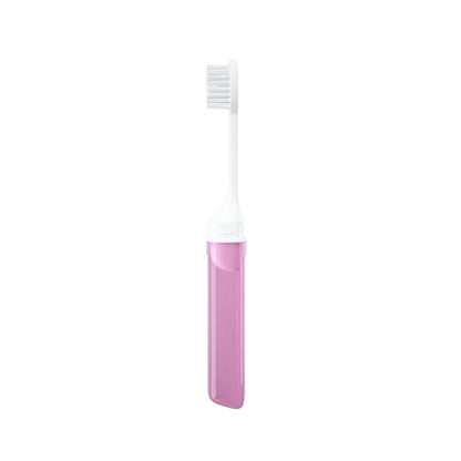 Mini Travel Toothbrush Foldable Portable Small Dental Brush Folding Traveling Adult Toothbrush in Transparent Candy Colors