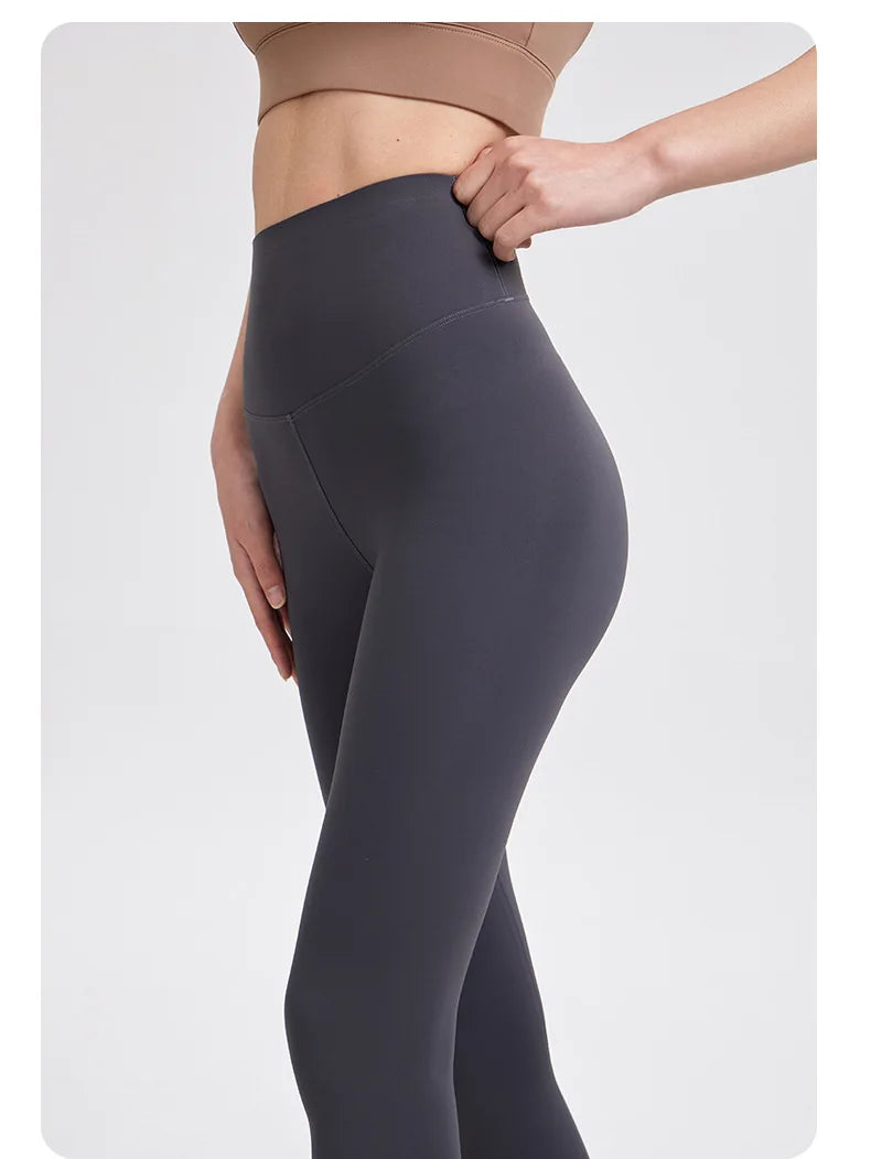 BIVIGAOS High-Quality Summer Sunscreen Shark Leggings Women Ultra-Thin High Elastic Nude Feeling Seamless Sport Fitness Leggings