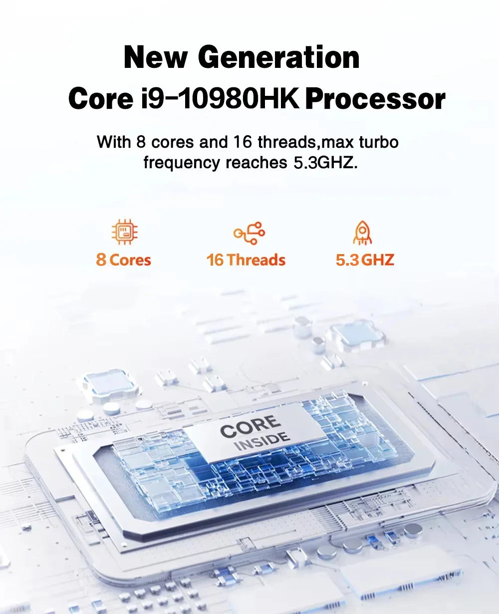2026 Mini PC Intel Core I9 10980HK N150 Gaming Computer Windows 11 Desktop PC 16GB RAM 1TB 2TB SSD WiFi6 BT5.2 Portable Gamer PC