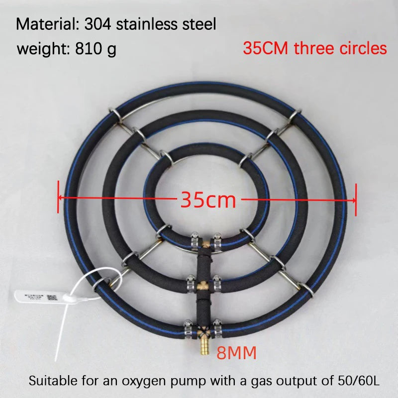 1Pcs 304 Stainless Steel Koi Fish Pond Oxygenation Aquarium Supplies Nano Aeration Disc Fish Pond Seafood Pond Oxygen Plate
