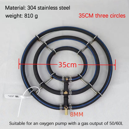 1Pcs 304 Stainless Steel Koi Fish Pond Oxygenation Aquarium Supplies Nano Aeration Disc Fish Pond Seafood Pond Oxygen Plate