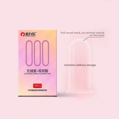 Non-Reservoir Condoms 000 Ultra Thin Hyaluronic Acid Lubricated Safety Condoms Adult Family Planning Products 18+