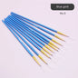 10Pcs/Set Fine Hand-painted Thin Hook Line Pen Short Wood Rod Drawing Art Pen Paint Brush Art Supplies Nylon Brush Special Offer