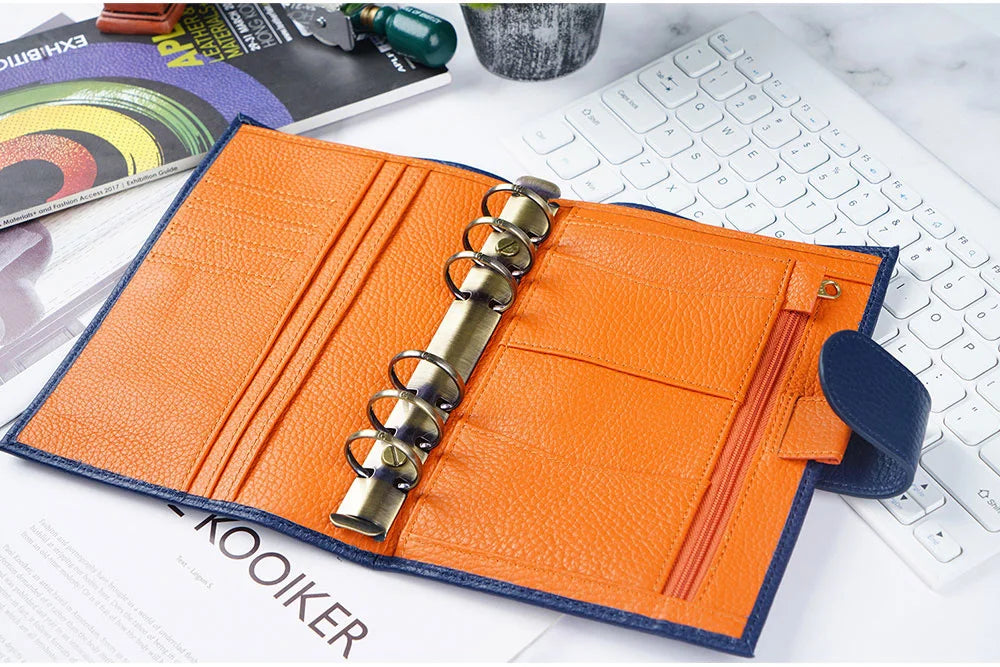Metal Spiral Rings Binder Clip With 2 Pairs of Screw For Diary Notebook Planner A7 Binder Clip File Folder