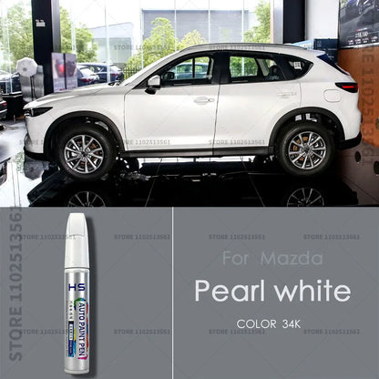 For Mazda CX3 Paint Repair Pen Touch Up Scratch Remover DIY Car Accessories White 34K Blue 42M 	41B Black 16W 38A Gold Gray 46G
