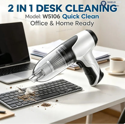 Wireless Handheld Mini Car Vacuum Cleaner USB Charging Battery Wet & Dry Dual Use Portable Cleaner For Car Household