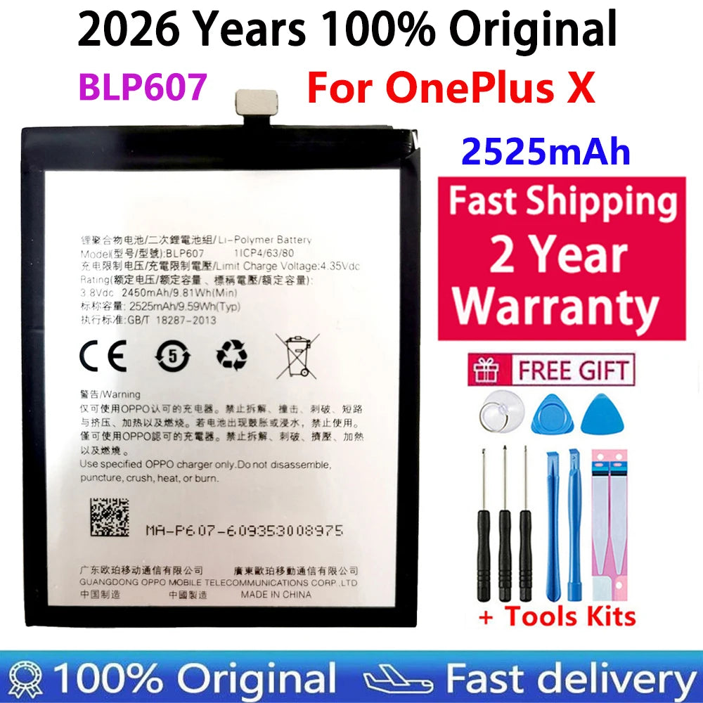 Original Battery For Oneplus one 1+ For OnePlus 1 2 3 1+3 One Plus Nord 2 N10 X 3 3T 5 5T 6 6T 7 7T 8 8T 9 9R Pro Plus Batteries