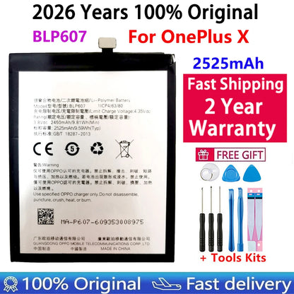 Original Battery For Oneplus one 1+ For OnePlus 1 2 3 1+3 One Plus Nord 2 N10 X 3 3T 5 5T 6 6T 7 7T 8 8T 9 9R Pro Plus Batteries