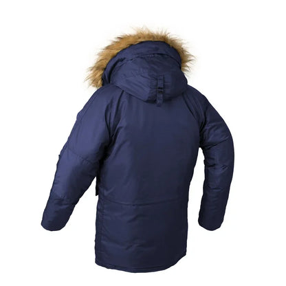 Winter Puffer Men Long Parkas Coat Military Fur Hood Warm Tactical Jacket Pilot Jacket Army Korean Thick Parka