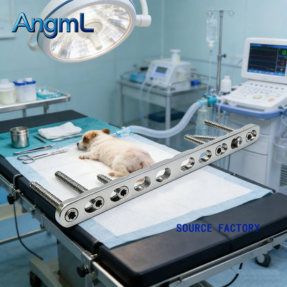 2.0/2.4/2.7/3.5mm Stainless Steel Straight Locking Plate For Veterinary, Pet Implant, Pet Orthopedic Surgical Consumables