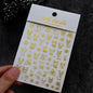 Winter Christmas Atmosphere Nail Stickers Snowman Snowflake Wapiti Self-adhesive High Quality Cute Nail Stickers Nail Art Deco