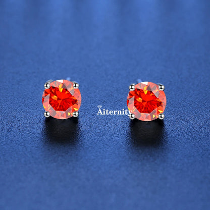 18K Plating Earrings S925 Sterling Silver D Color VVS1 Zircon Earring Stud for Women As Shinning As Diamond Wedding  Jewelry