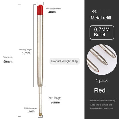 5/10/20pcs L:3.9 In Ballpoint Pen Refills for Parker Pens Medium Point blue red Black Ink Rods for Writing Office Stationery