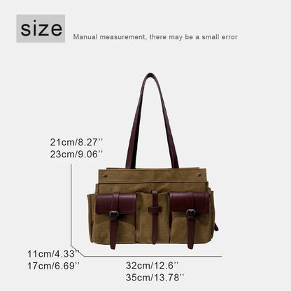 Classic Canvas Tote Bags For Women Luxury Designer Handbag Purse 2026 New In Multiple pockets Top Handle Underarm Cloth Shoulder