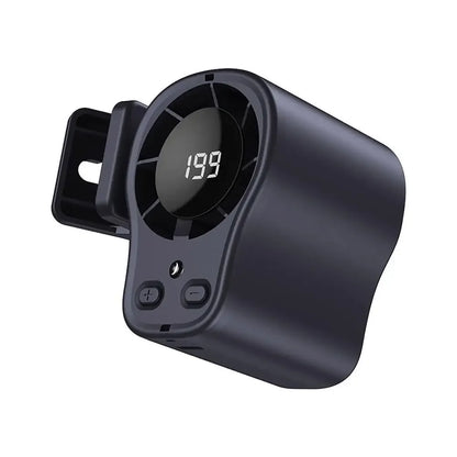 360 Rotatable Semiconductor Cooling Fan USB Rechargeable Clip Fan Quiet Design with LED Screen for Car & Camping