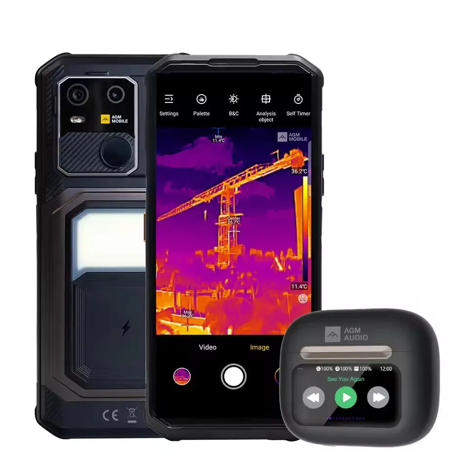 AGM G3 5G Rugged Phone 24GB(12+12) 512GB Wireless Charging 10000mAh Phone 6.72' 120Hz Dimensity 7300 Android15 Camping Light