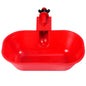 Poultry Water Bowl Pet Drinking Water Dispenser Square Enlarged Chicken Duck Goose Automatic Drinking 3/6/10Pcs Feeding Tools