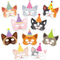 Cat Party Paper Plates Cups Napkins Party Supplies Cat Face Happy Birthday Banner Tablecloth for Cat Themed Birthday Party Decor