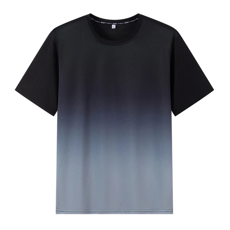 1pc/2pcs Summer Men's Quick Dry T-shirt Shorts Plus Size Short-sleeve Tee Sport Set Casual Shirt Elastic Waist Pant Male Clothes