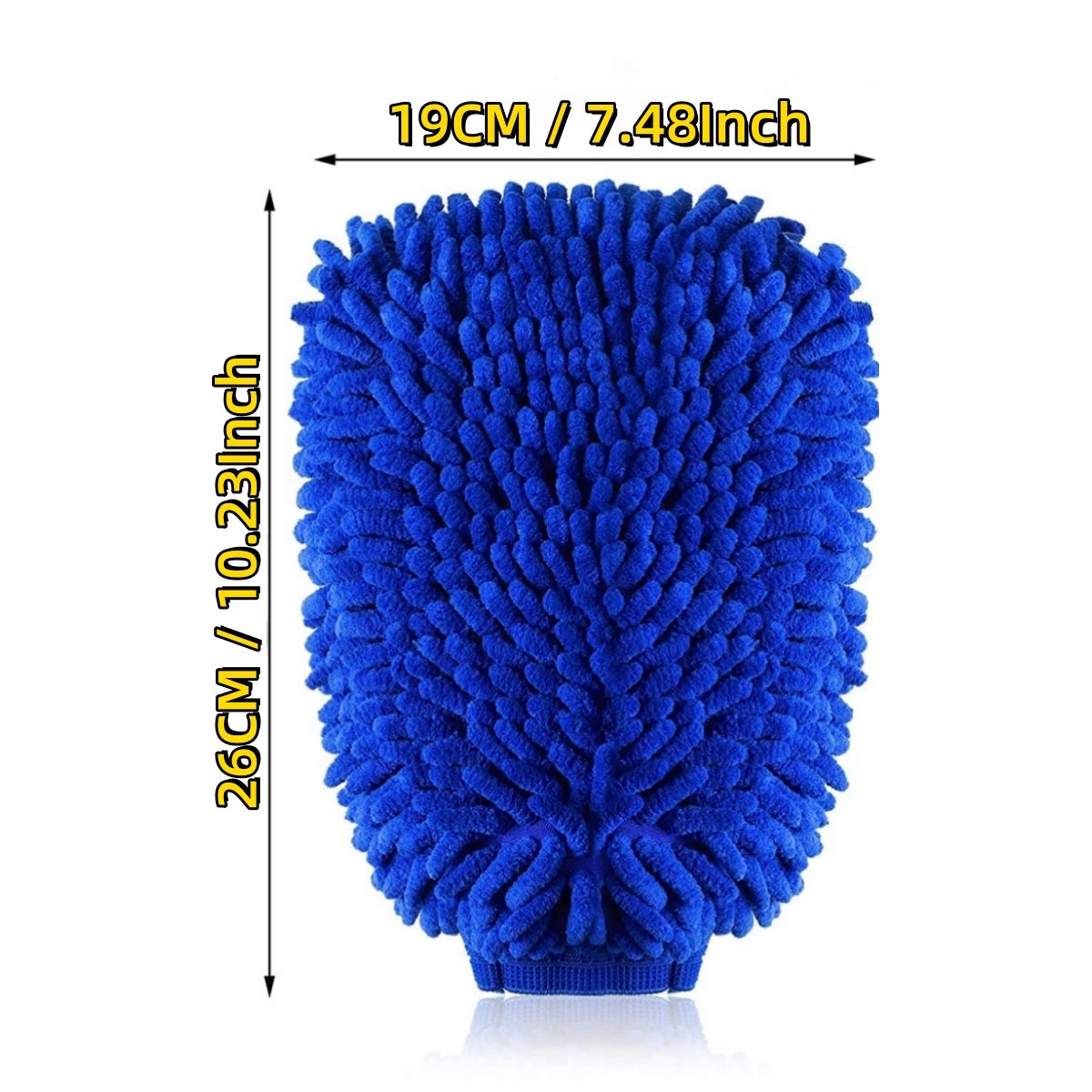 Microfiber Car Wash Mitt Double Sided Chenille Auto Gloves Ultra Absorbent Sponge Scratch Free Cleaning Towel Soft Detailing Mitten