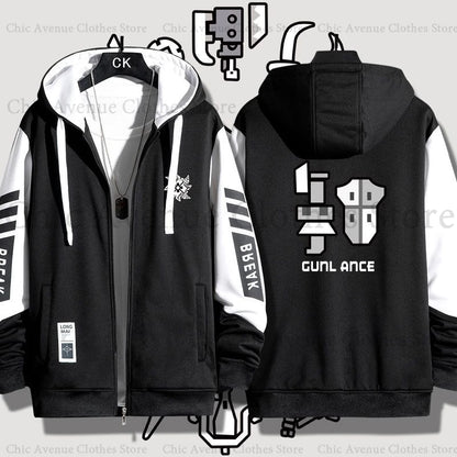 Monster Hunter Print Hoodie for Men Women Hooded Zip-up Autumn Coat Long Sleeve Man Hoodie Hooded Shirt Casual Sweatshirts