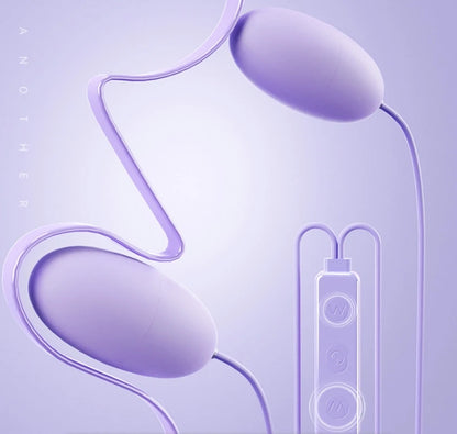 10 Frequency Double Vagina Balls Vibrator USB Silent Strong Shake in Front and Back for Foreplay Adult Fun Female Masturbation