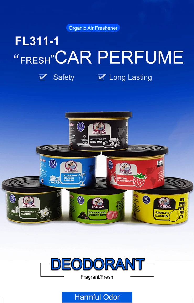 Best-selling Wooden Block Canned Car Aromatherapy, Fragrance Paste, Deodorizing Air Freshener, High-end Solid Perfume