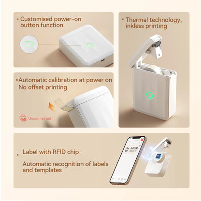 Niimbot D110 D11H 300dpi Bluetooth Label Printer Compact Wireless&Feature-Rich for Labeling Excellence Mobile Phone Durabiility