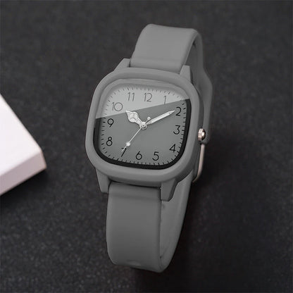 1/3/10PCS Fashion Silicone Band Women Quartz Watches Set Casual Arabic Dial Wristwatch for Girls Clock Reloj Hombre（Without Box）