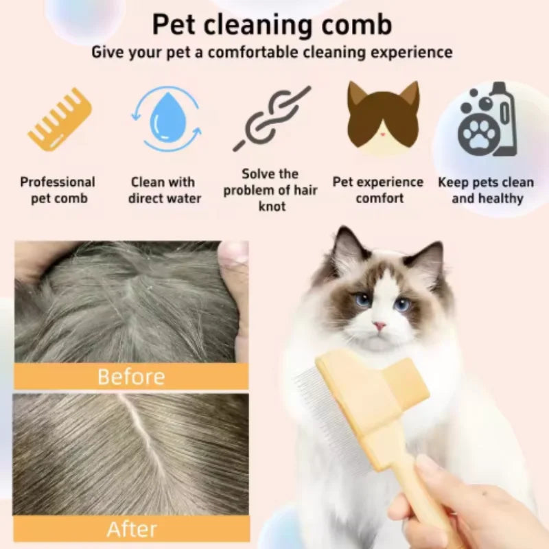 Self-Cleaning One-Button Dog Comb Pet Hair Remover Cat Brush Massage Grooming Combs for Dogs And Pets