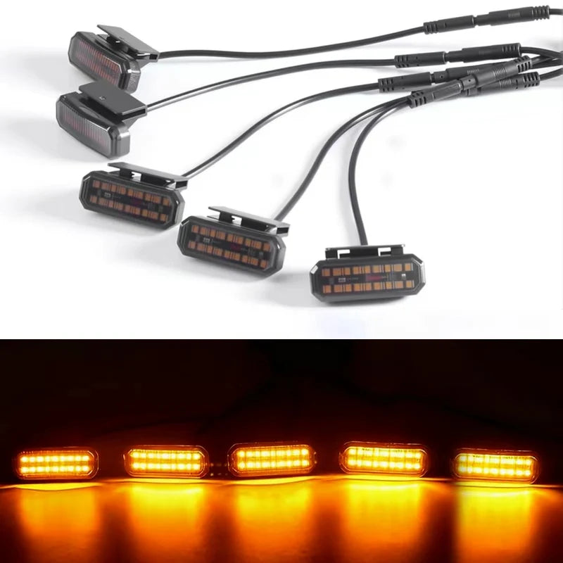 Beusfirts LED Front Grille Light FOR RAM 1500 Accessories Car Daytime Running Light Wheel Eyebrow Lamp For Pickup Offroad 12V