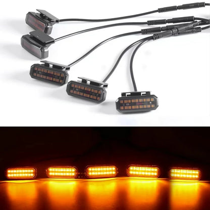 Beusfirts LED Front Grille Light FOR RAM 1500 Accessories Car Daytime Running Light Wheel Eyebrow Lamp For Pickup Offroad 12V