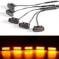 Beusfirts LED Front Grille Light FOR RAM 1500 Accessories Car Daytime Running Light Wheel Eyebrow Lamp For Pickup Offroad 12V