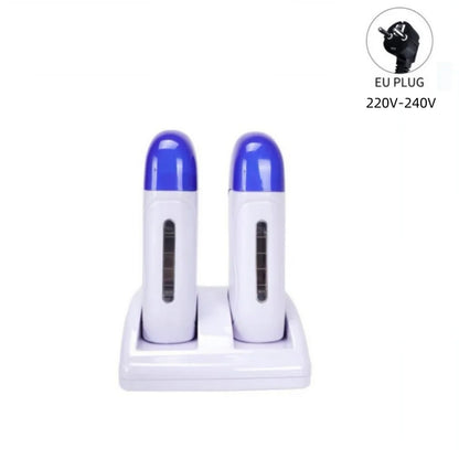 Wax Warmer for Hair Removal Double Depilatory Roll On Wax Heater Mild Home Waxing Machine Suitable for Arm Legs Face Back Armpit