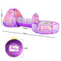 3In1 2.7M Children Ball Pool with Basket Portable Baby Pit Crawling Tunnel Balloon Playpen Tent Kid Indoor Outdoor Yard Toy Gift
