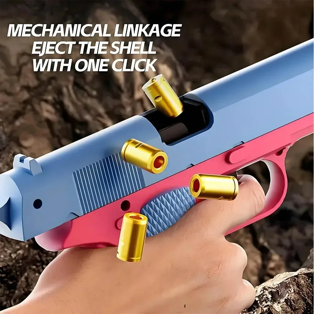Children Manually Loaded Launcher Shell Soft Bullet Gun Toy Outdoor CS Shooting Game Christmas Gift for Boy
