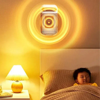 Wall Outlet Heater Plug-in Portable Household Electric Warmer Small Bathroom Heating Fans Home Heater with Remote Control