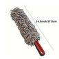 Car Wheel Brush, Auto Detailing Wash Brush Duster Exterior Scratch Free Universal for Cleaning Vehicle Truck SUV Van Tire Wheel