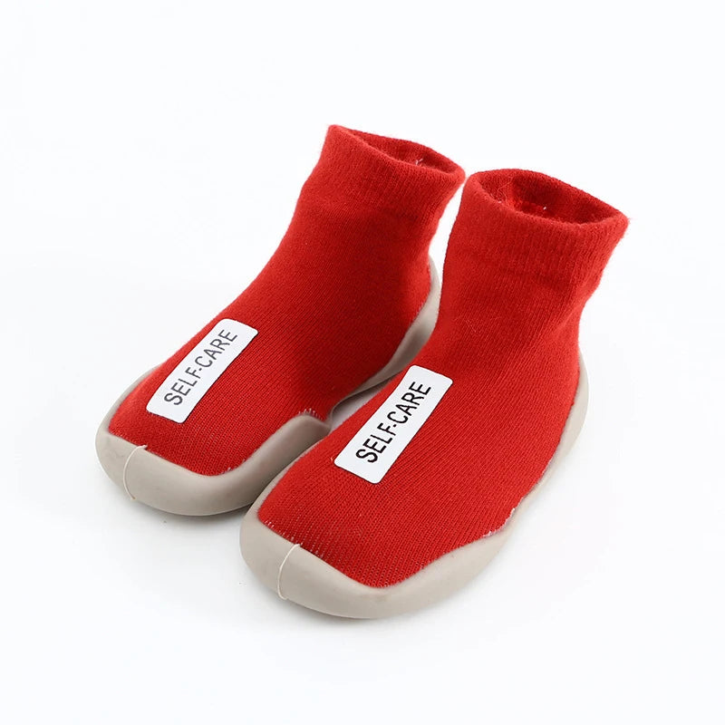 Aikidsay Baby First Socks Shoes Toddler Walker Infant Boys Girls Rubber Soft Sole Floor Barefoot Baby Casual Shoes Knit Booties