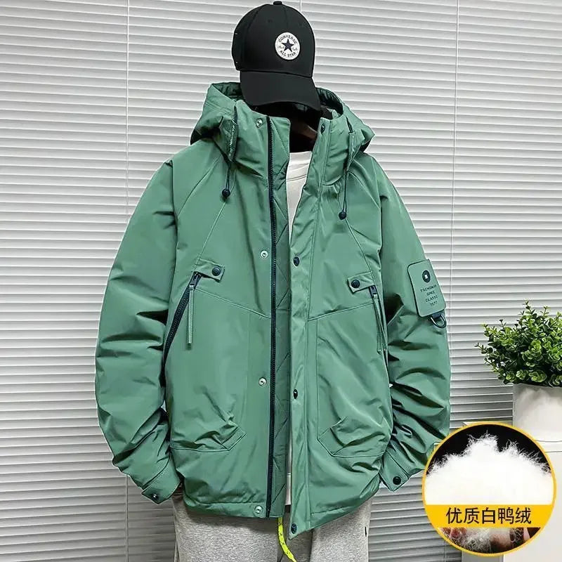 Men's Jacket Winter Windproof Warm Down Jacket Outdoor Sports Mountain Overcoat Hooded Snowboarding Parka Snow Coat Canada Tops
