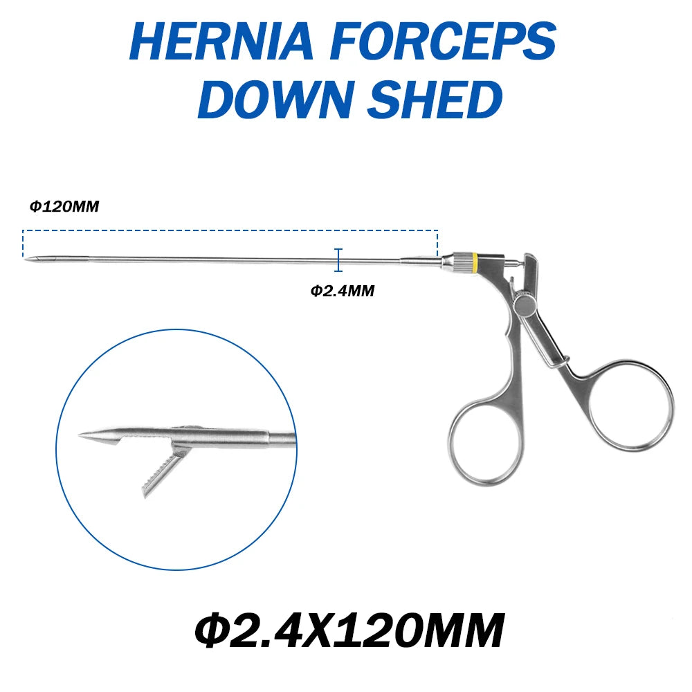 Medical Laparoscopic Hernia Needle Forceps, Laparoscopy Hernia Repair Forceps Wound Closure Suture Forceps Veterinary