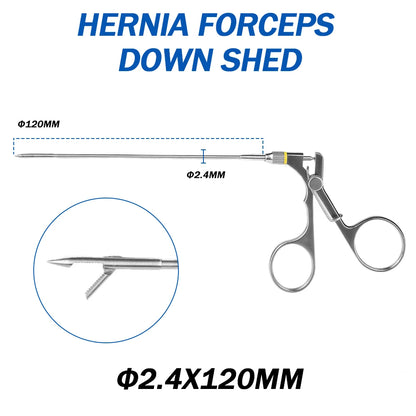 Medical Laparoscopic Hernia Needle Forceps, Laparoscopy Hernia Repair Forceps Wound Closure Suture Forceps Veterinary