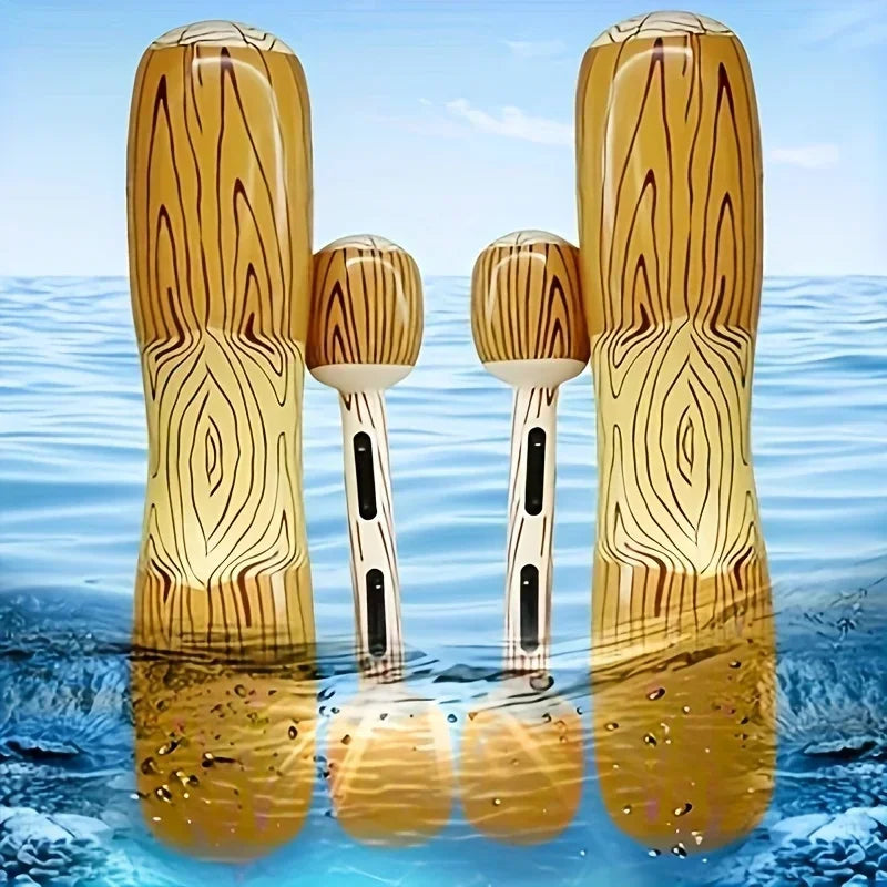 Summer Inflatable Popsicle Float Set, 2-4 Pack Large Water Pool Toy, Fun Floating Ice Lounge Chair for Beach Lake Party