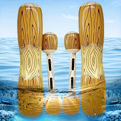Summer Inflatable Popsicle Float Set, 2-4 Pack Large Water Pool Toy, Fun Floating Ice Lounge Chair for Beach Lake Party